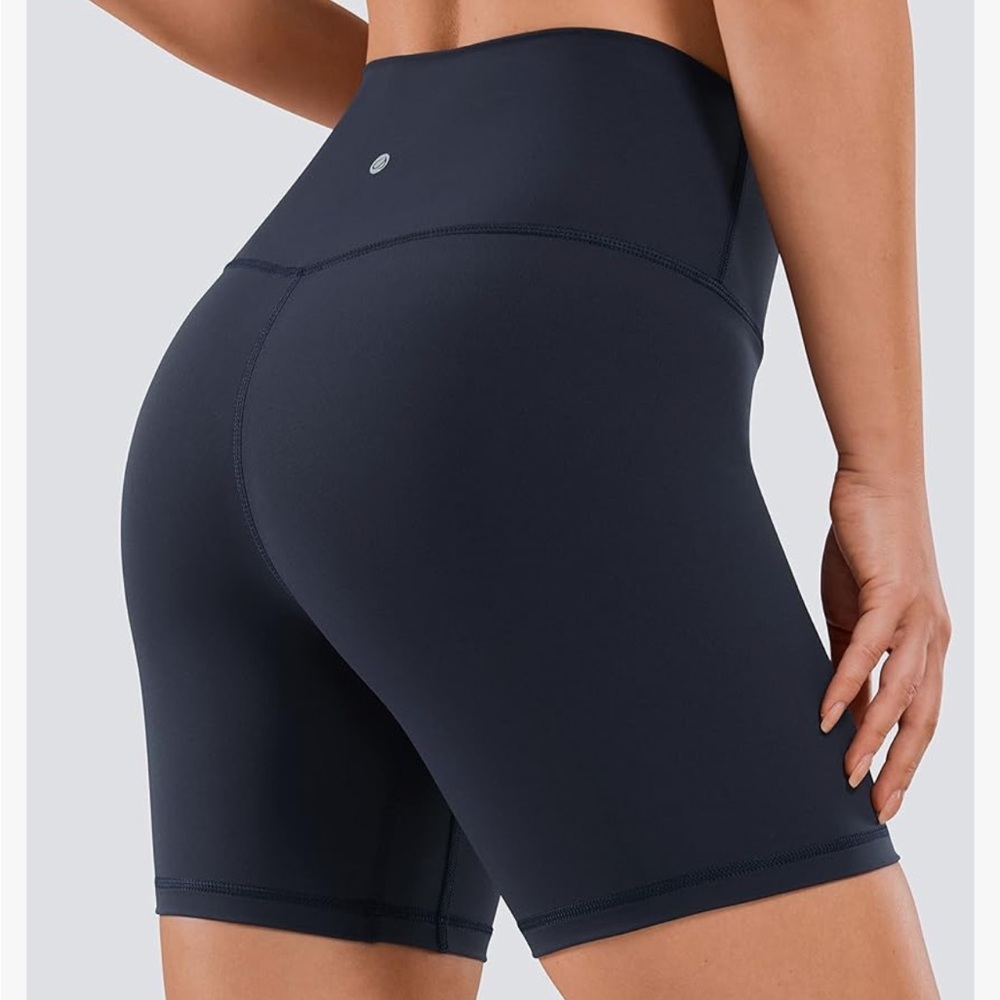 CRZ Yoga biker shorts. 6 inch. BNWT. Color Navy